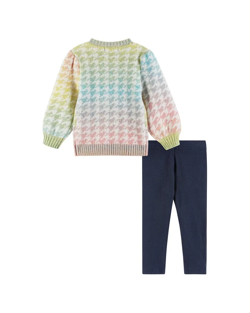 Andy & Evan Houndstooth Sweater & Legging Set
