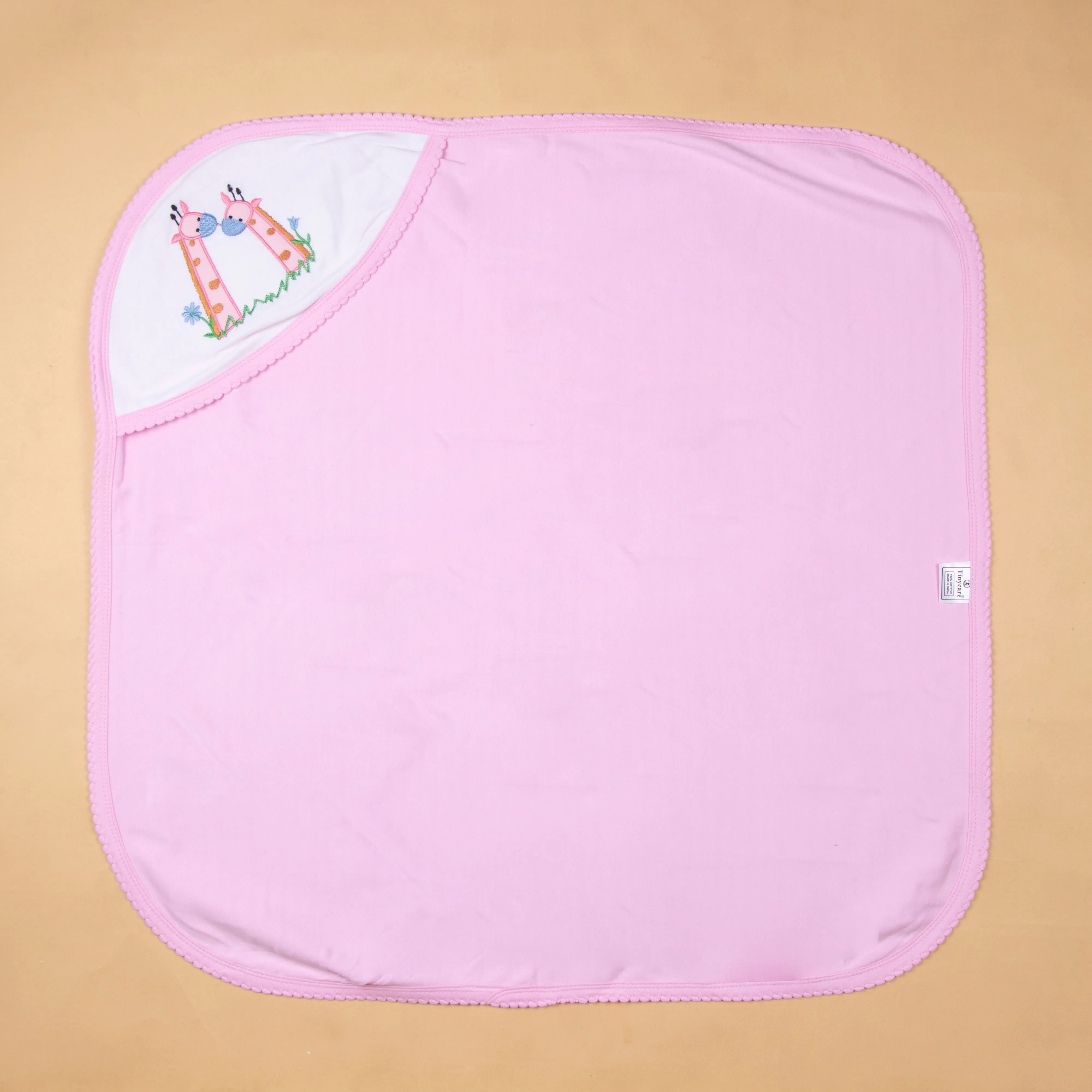 Baby Hooded Towel Interlock Stripes