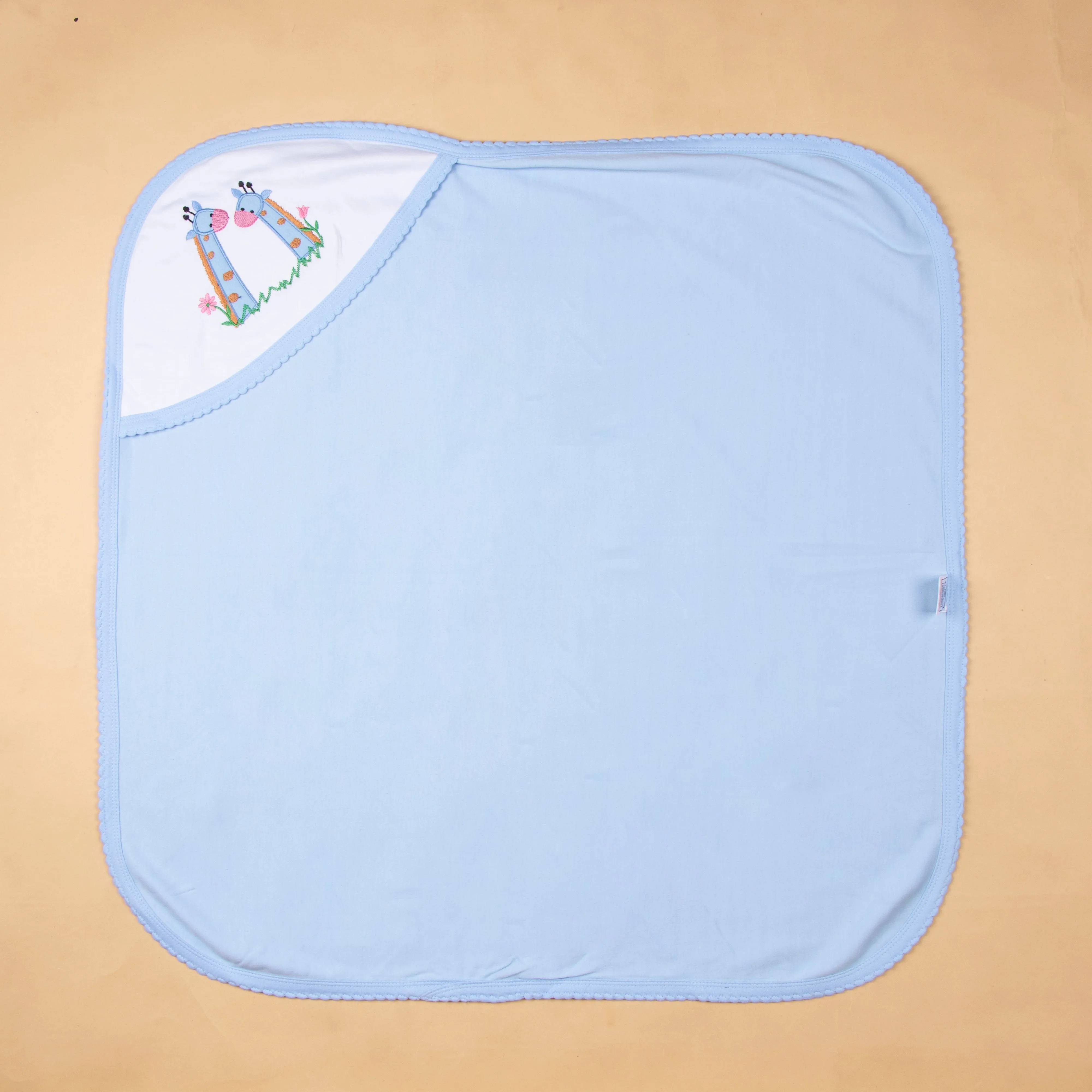 Baby Hooded Towel Interlock Stripes