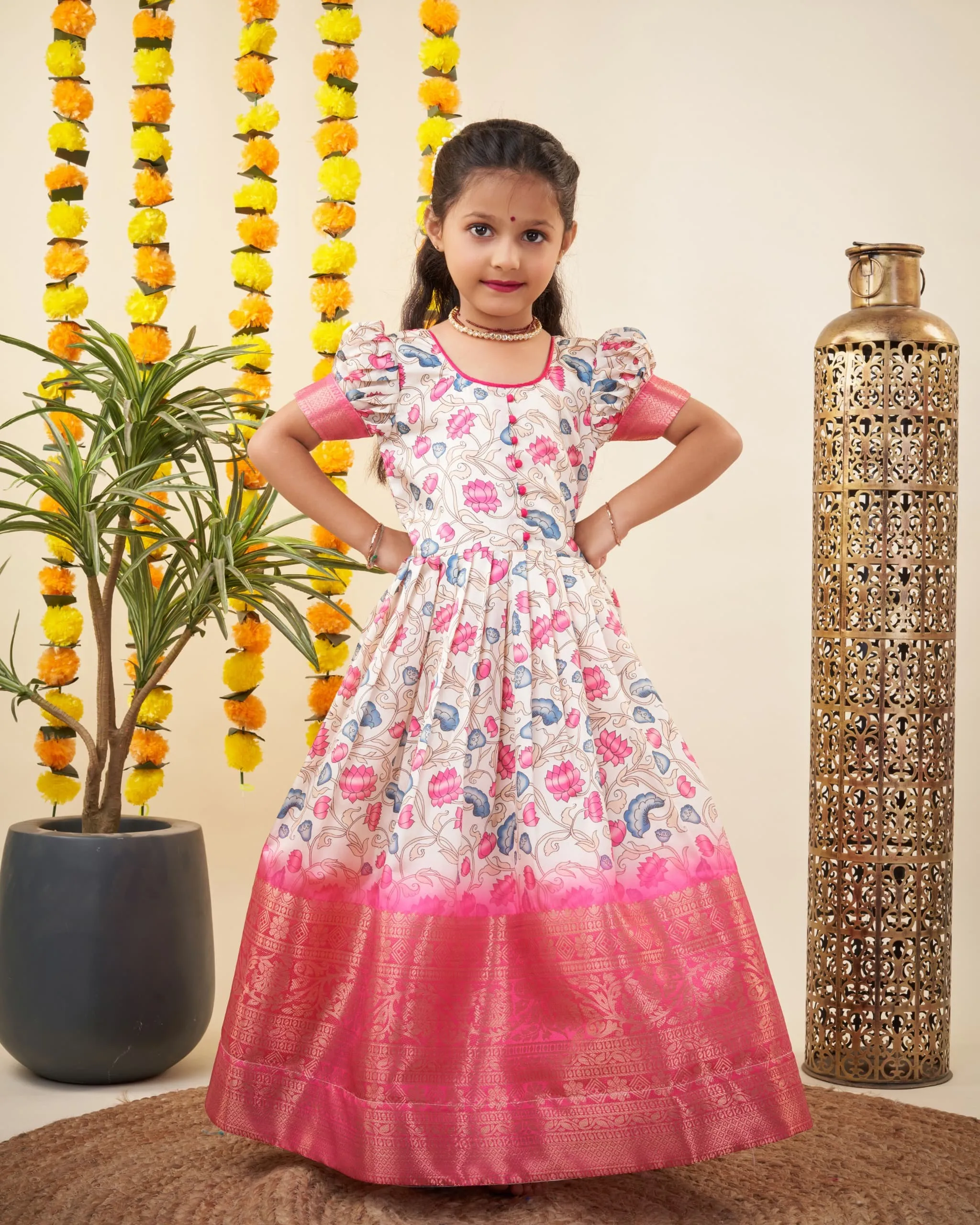 Beautiful Designer Summer Special Multi Colour Kids Lehenga Choli with Koti