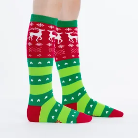 Christmas Sweater Knee High Socks (Kids)