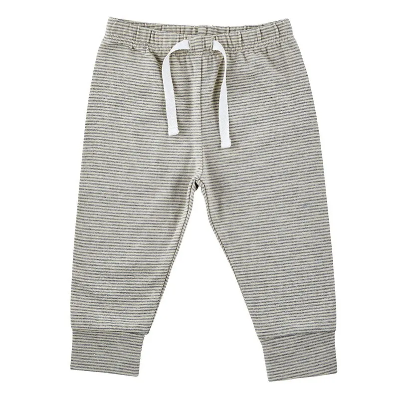 Cream Stripe Pants, 0-6 months
