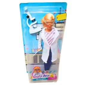 Defa Lucy Biologist Doll Playset – Science Doll with Lab Coat & Microscope – Inspiring Role-Play Toy for Kids (3 )