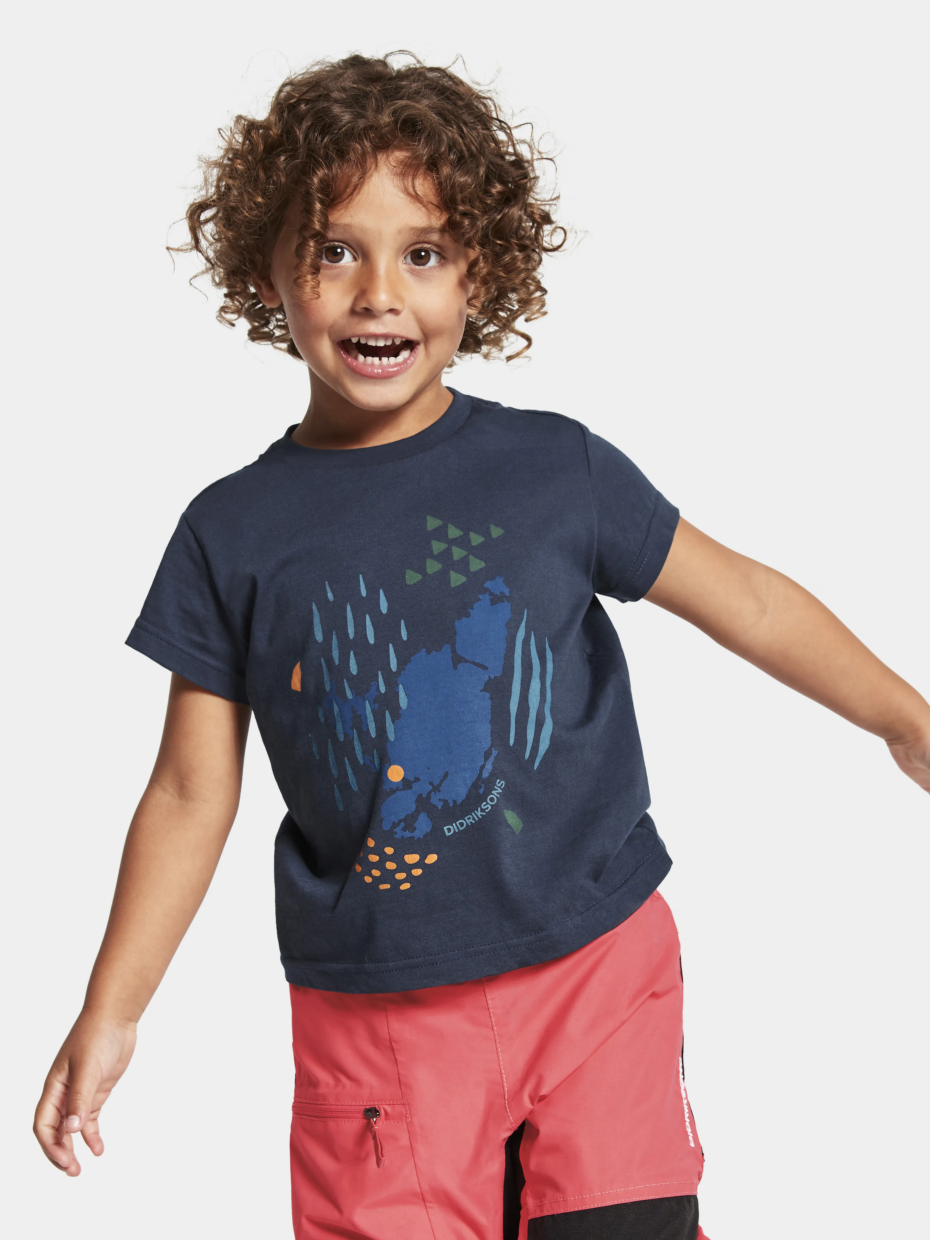 Didriksons Kids&#x27; Mynta T-Shirt Navy | Buy Didriksons Kids&#x27; Mynta T-Shirt Navy here | Outnorth