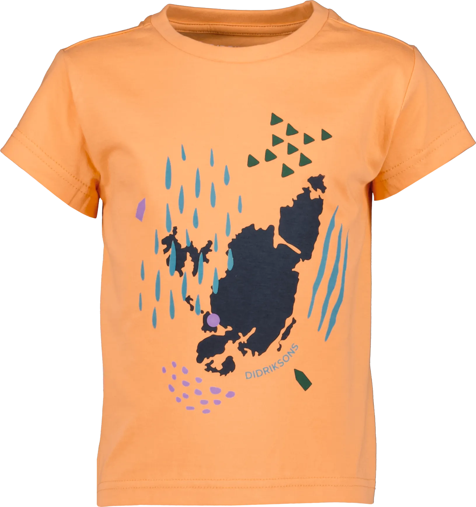 Didriksons Kids&#x27; Mynta T-Shirt Papaya Orange | Buy Didriksons Kids&#x27; Mynta T-Shirt Papaya Orange here | Outnorth