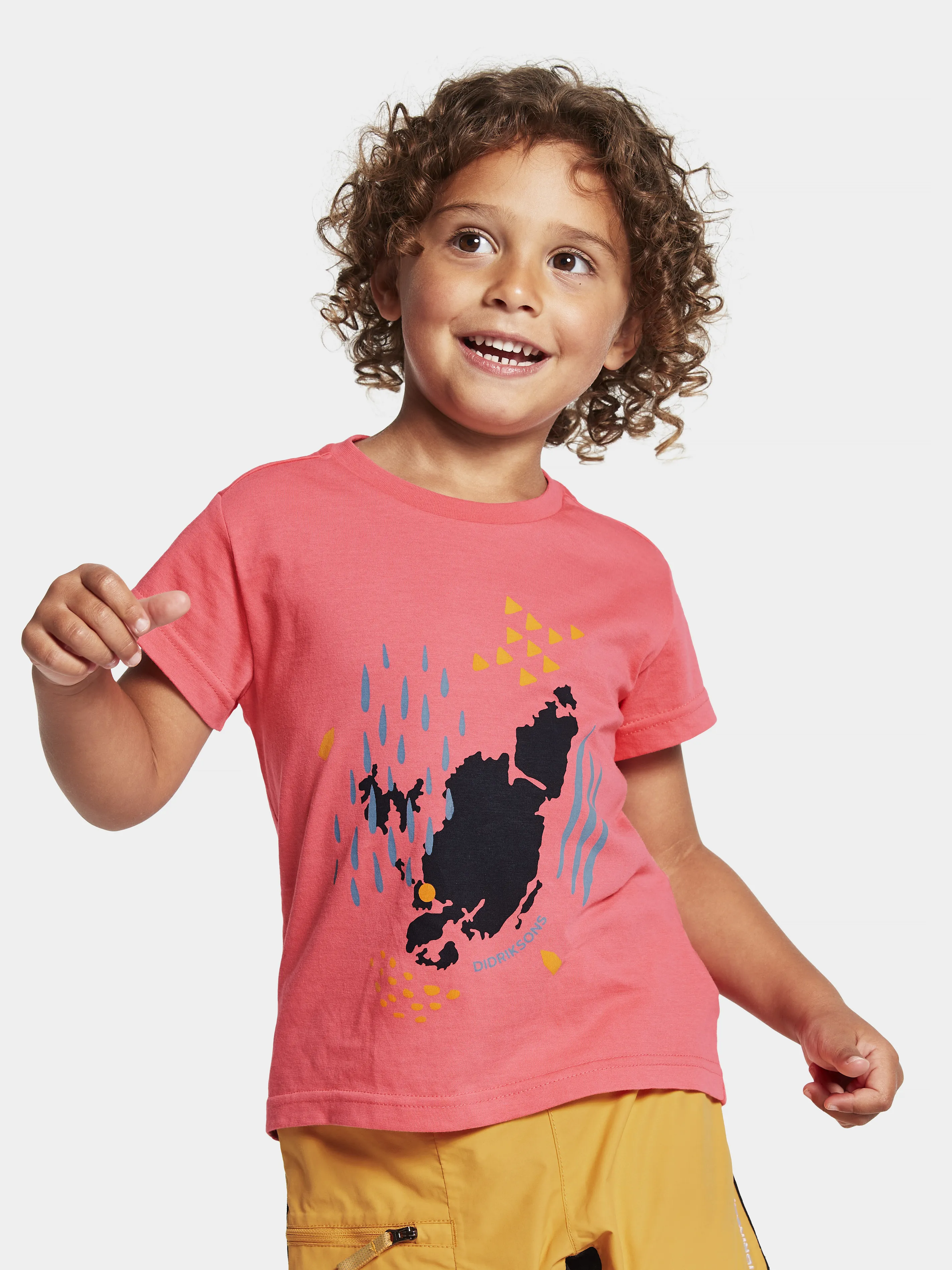 Didriksons Kids&#x27; Mynta T-Shirt Peachy Pink | Buy Didriksons Kids&#x27; Mynta T-Shirt Peachy Pink here | Outnorth