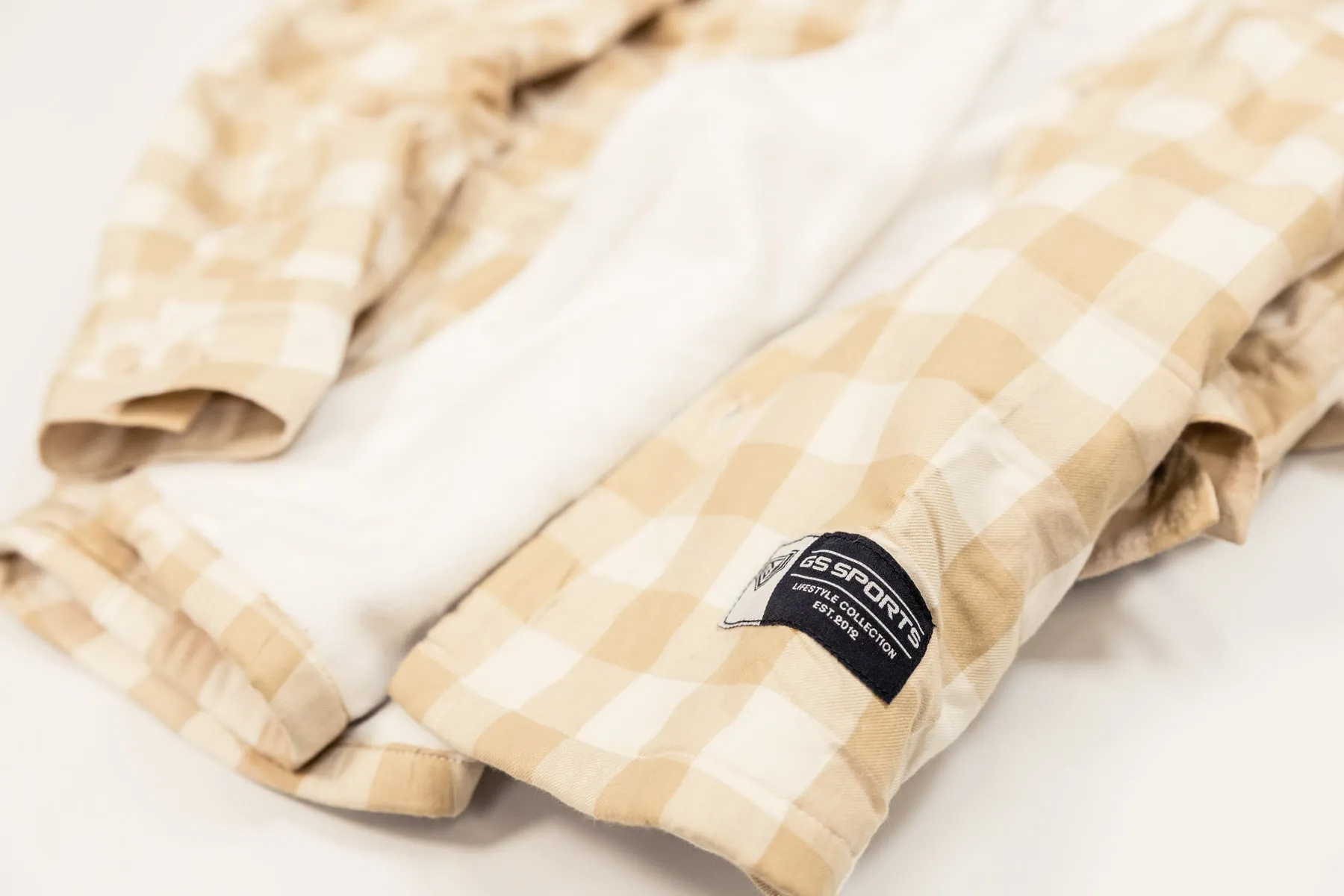 Flannel v2 Polar Fleece Lined Hoodie Jacket - Tan