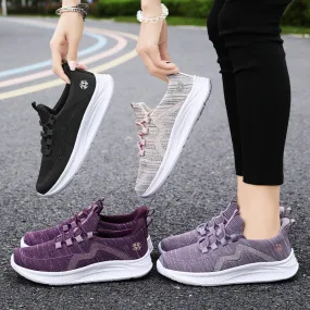 Flying Woven Women's Shoes Casual And Comfortable
