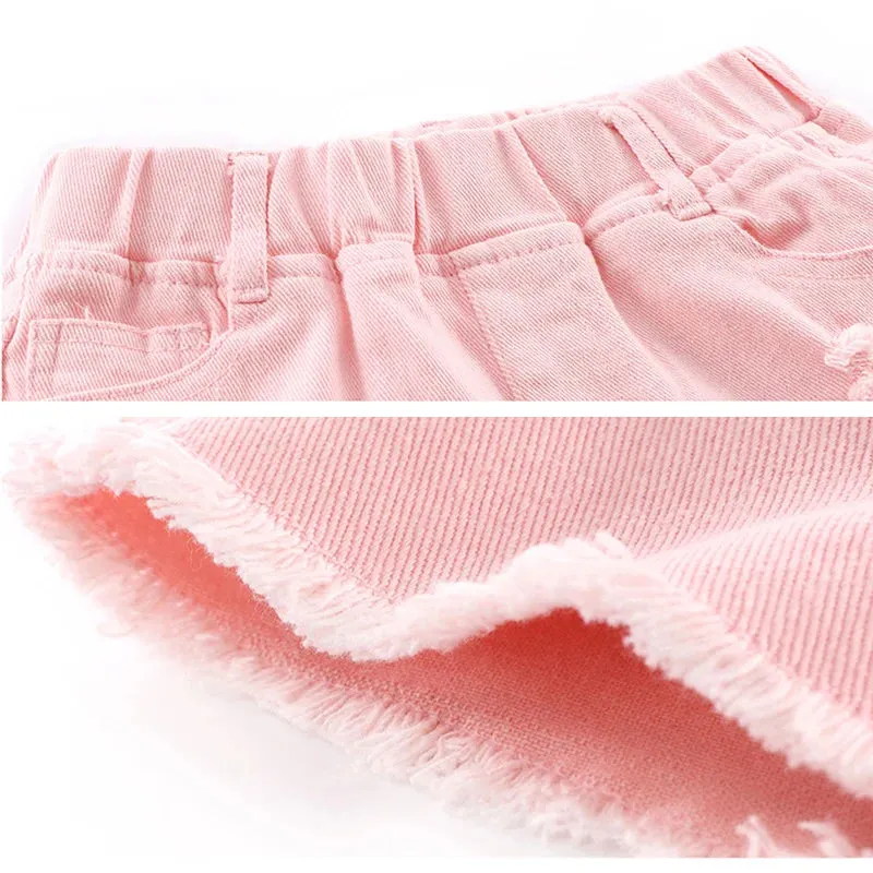 Kids Girl Summer Pants 3-9 Years Children Casual Candy Color Cotton Short Pants