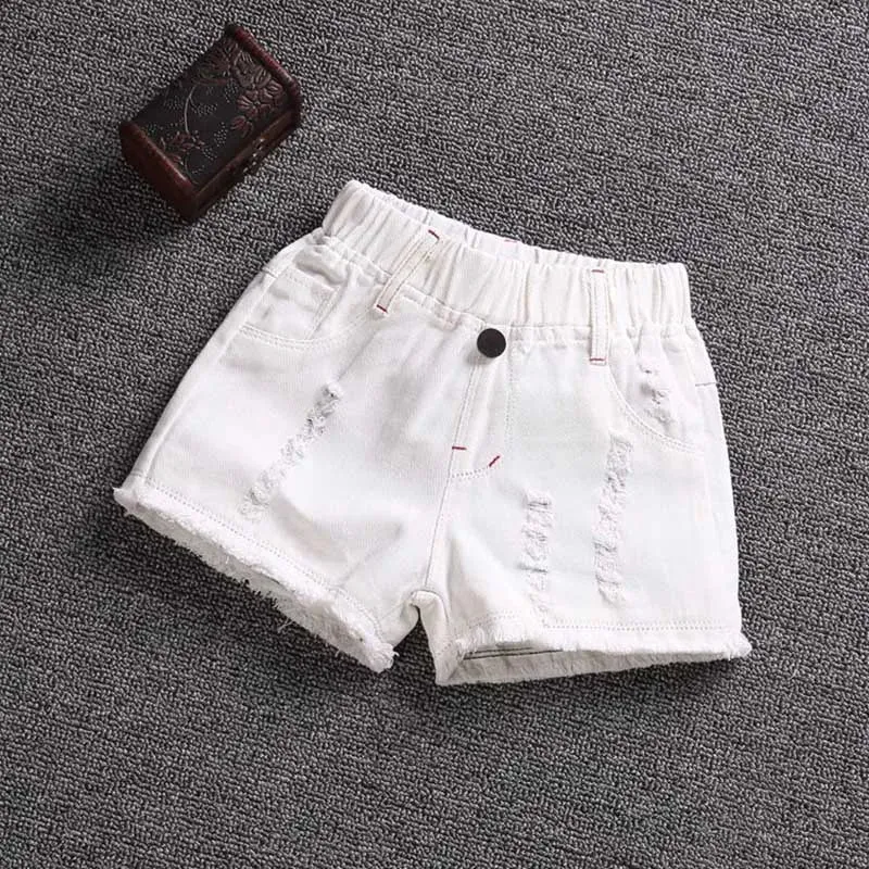 Kids Girl Summer Pants 3-9 Years Children Casual Candy Color Cotton Short Pants