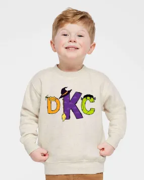 Kids Monogram Halloween Sweatshirt