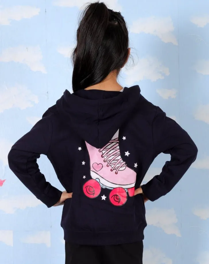 Kids Zipper Jacket of 2- Lets Roll & Cool Unicorn
