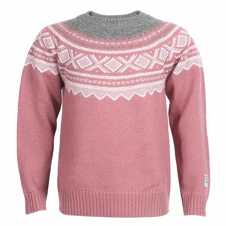 Marius Kids Kids&#x27; Wool Sweater Roundknitted Mesa Rose | Buy Marius Kids Kids&#x27; Wool Sweater Roundknitted Mesa Rose here | Outnorth