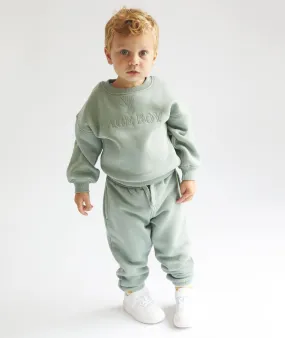 Page Boy Sweatshirt and Sweatpants Set - Infant - Sage