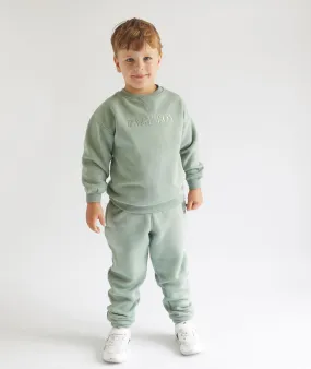 Page Boy Sweatshirt and Sweatpants Set - Junior - Sage