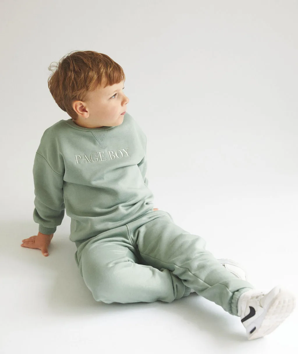 Page Boy Sweatshirt and Sweatpants Set - Junior - Sage