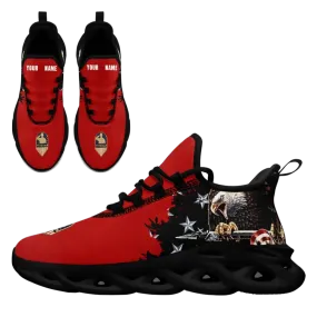Personalized 4th of July Sneakers, Custom Breathable and Comfortable Shoes, Patriotic Shoes