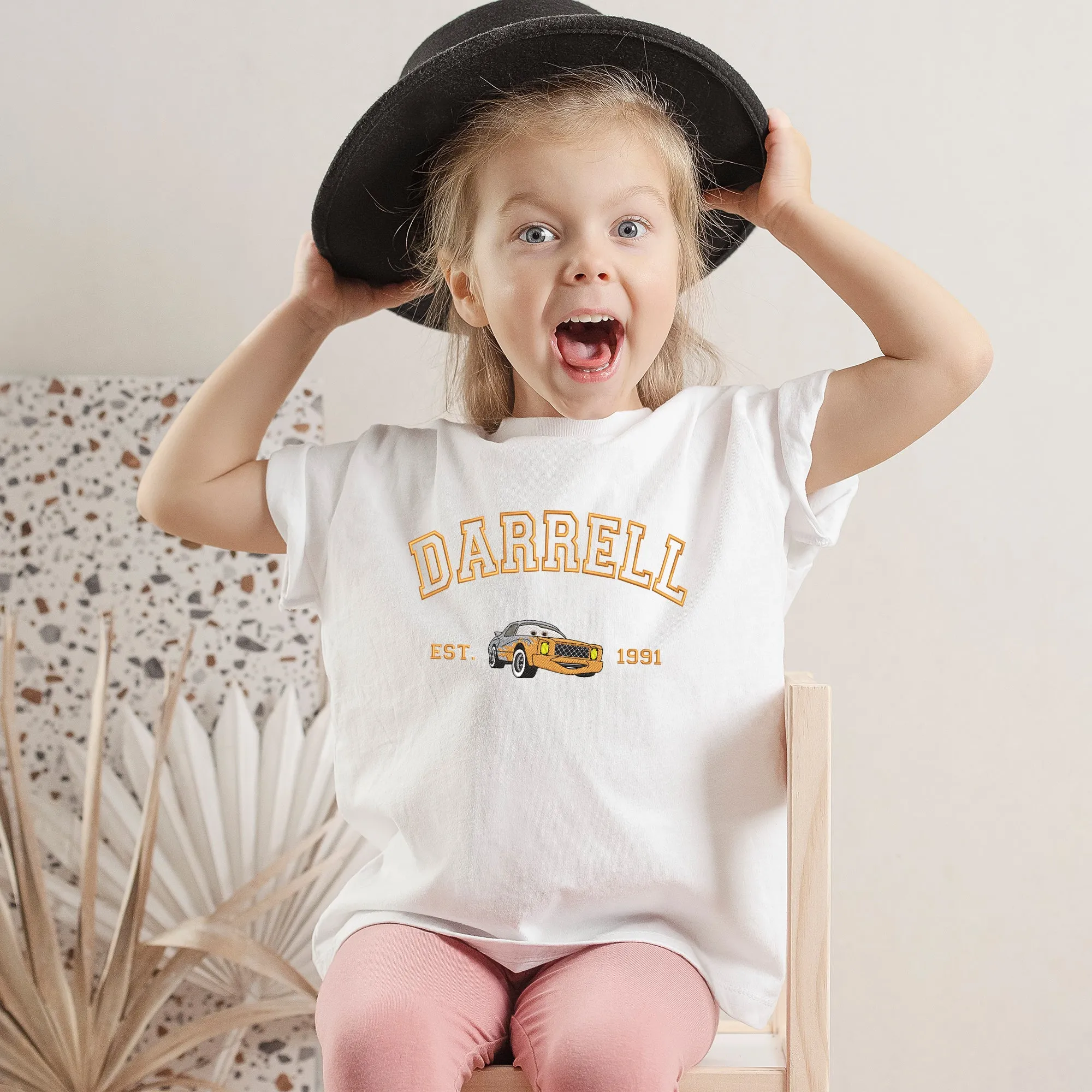 Personalized Disney Darrell Embroidered  Toddler T-shirt