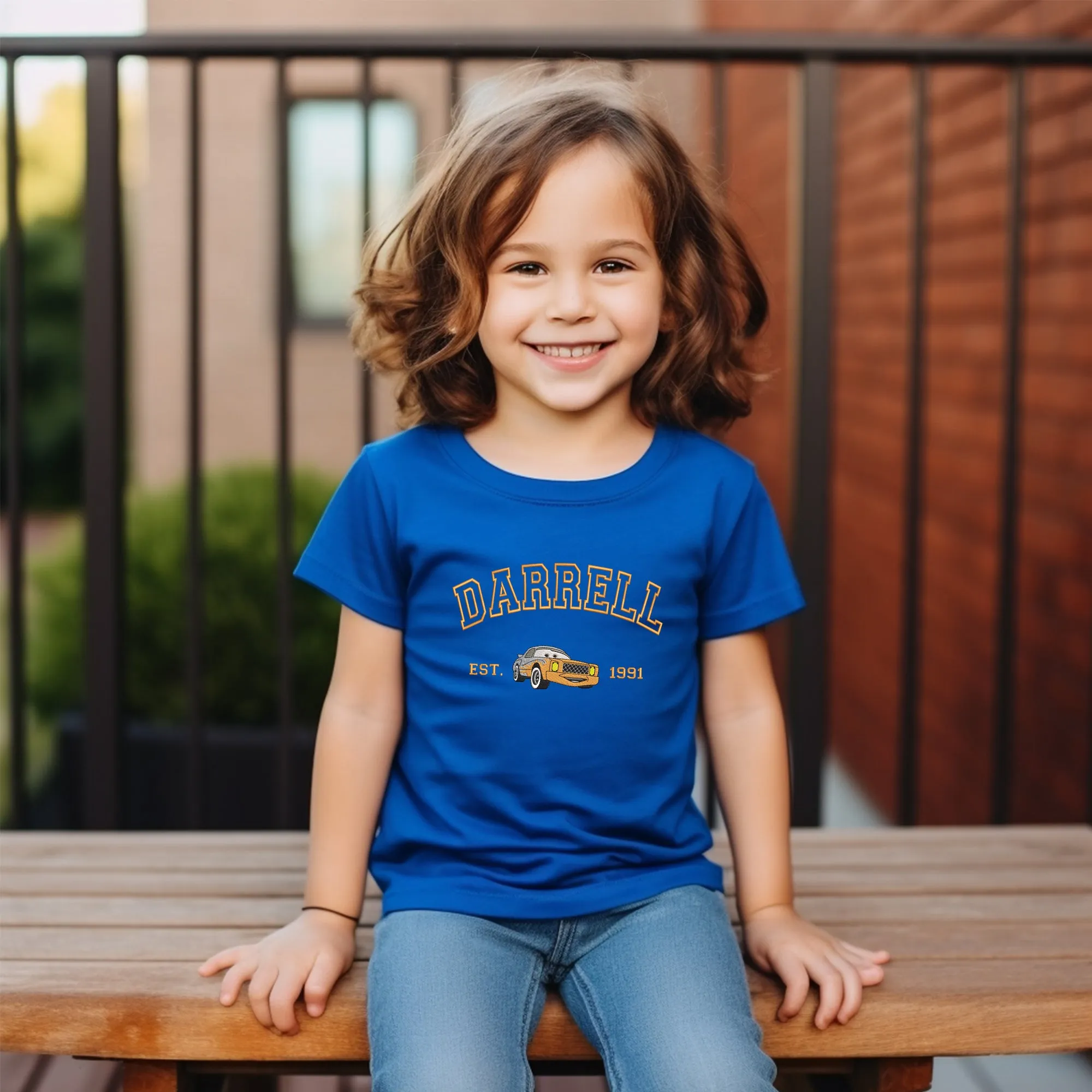 Personalized Disney Darrell Embroidered  Toddler T-shirt