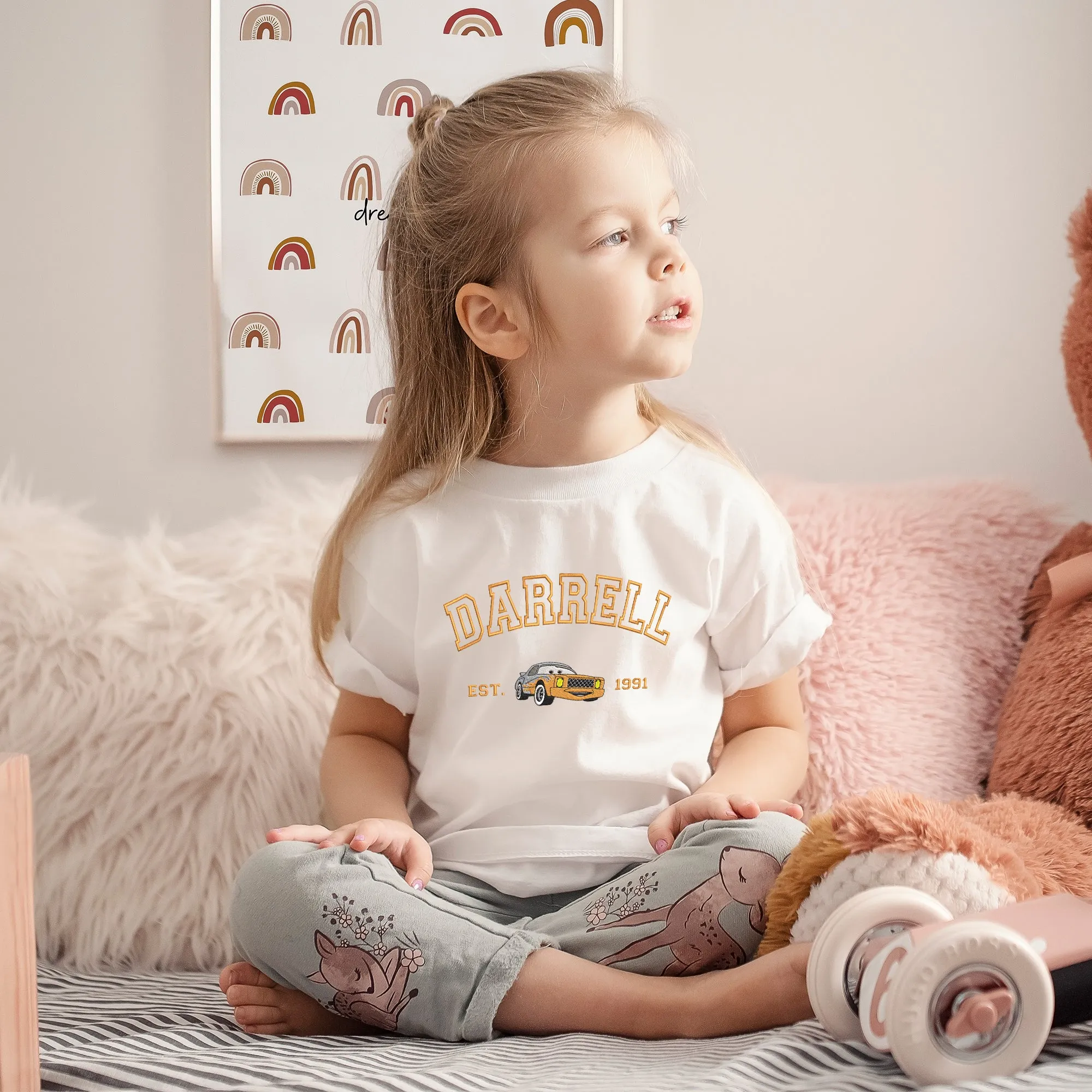Personalized Disney Darrell Embroidered  Toddler T-shirt