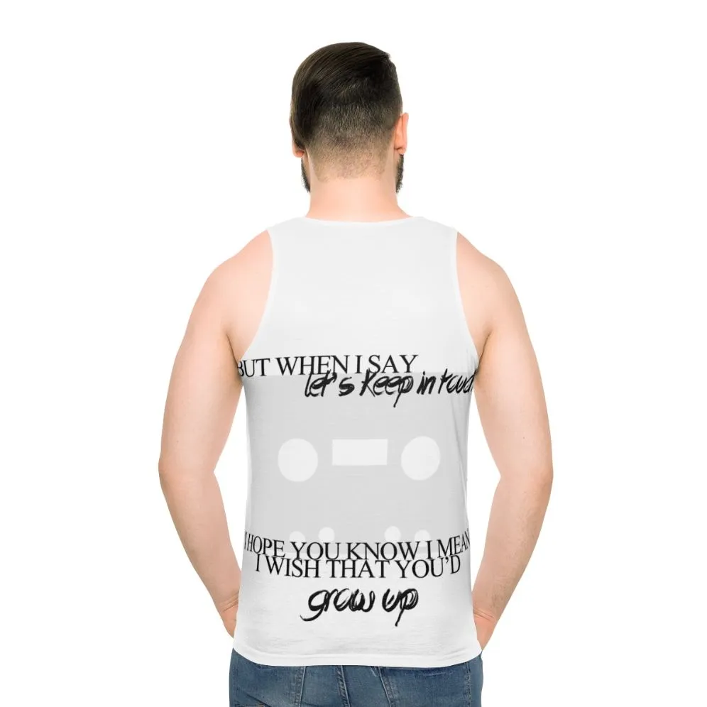 "Let's Keep In Touch" Unisex Band Graphic Tank Top