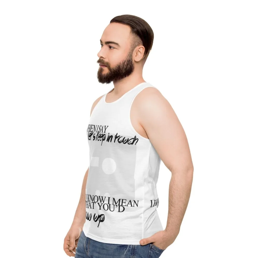 "Let's Keep In Touch" Unisex Band Graphic Tank Top