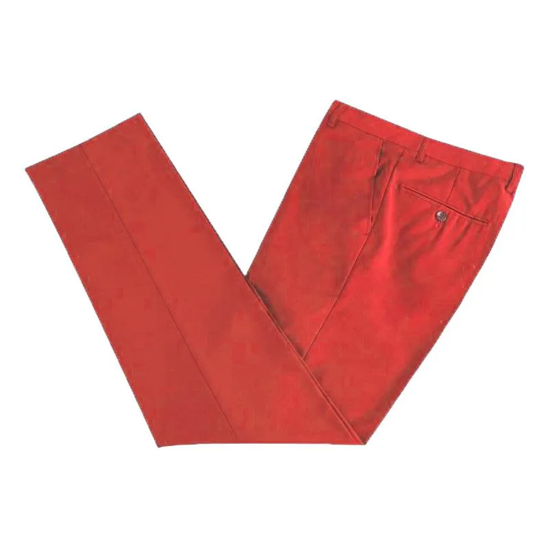 Red Microfiber Pants