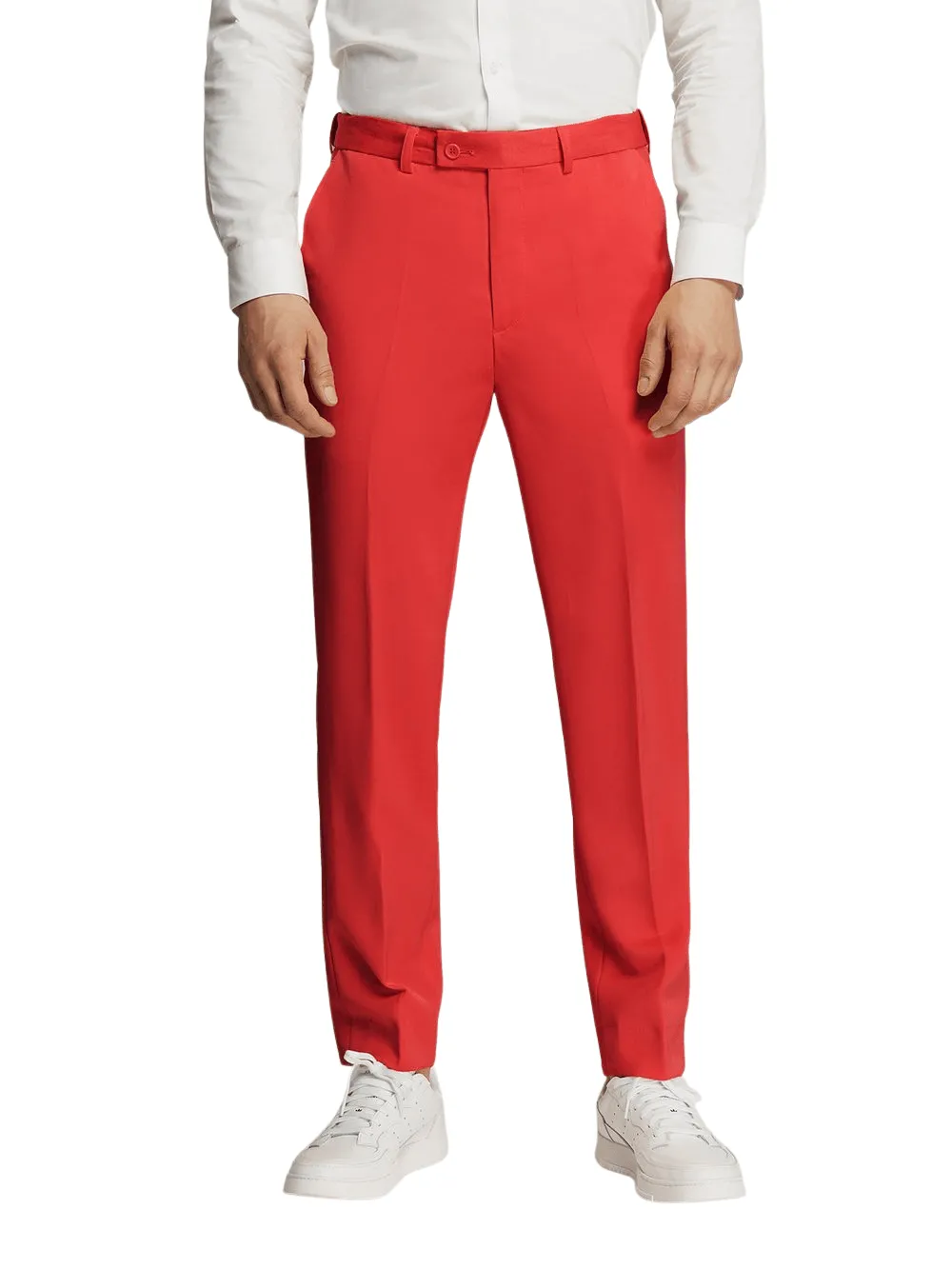 Red Microfiber Pants