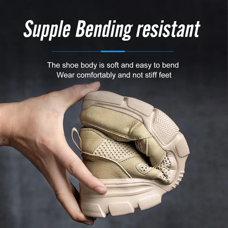 Steel Toed Sneakers For Work Anti Puncture Work Place Safe