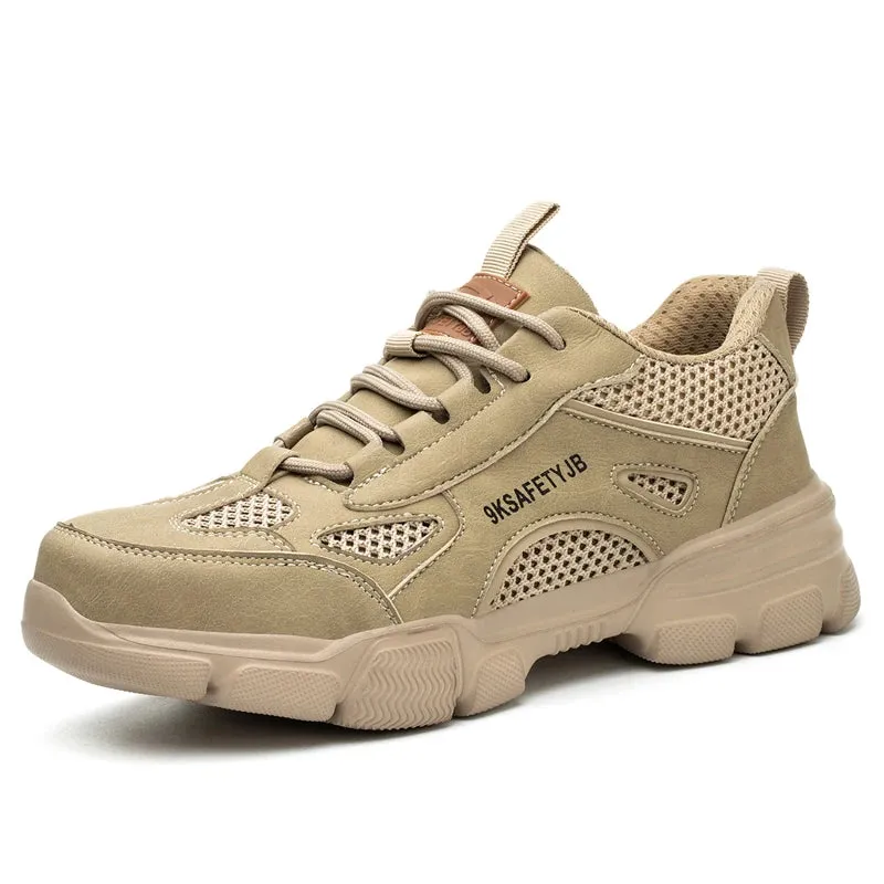 Steel Toed Sneakers For Work Anti Puncture Work Place Safe