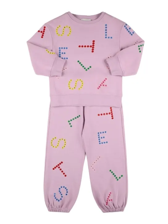Stella McCartney Kids   Cotton fleece sweatshirt &amp; pants 