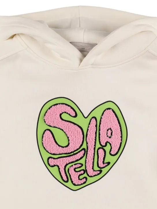 Stella McCartney Kids   Cotton hoodie w/terry detail 