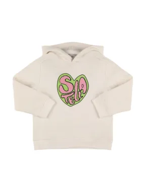 Stella McCartney Kids   Cotton hoodie w/terry detail 
