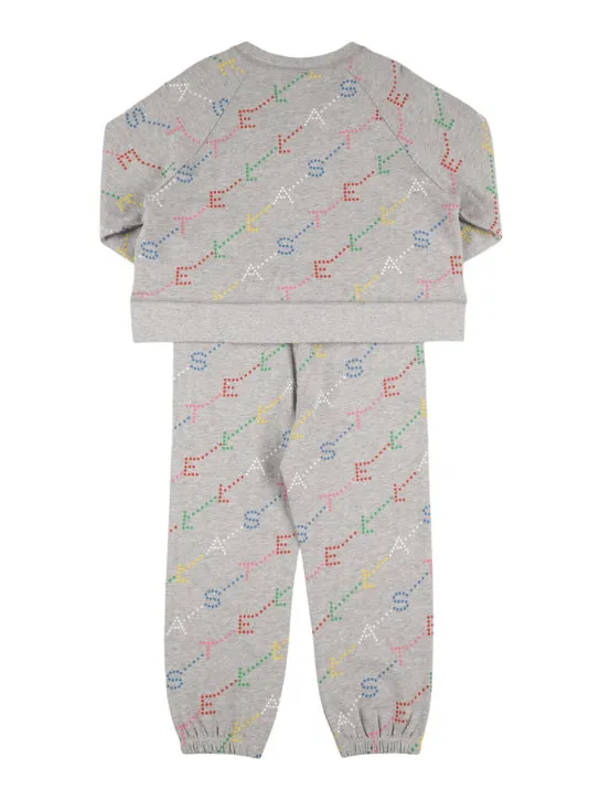 Stella McCartney Kids   Logo cotton sweatshirt &amp; sweatpants 