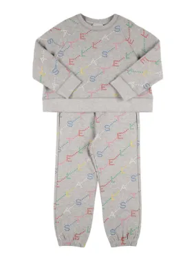 Stella McCartney Kids   Logo cotton sweatshirt &amp; sweatpants 