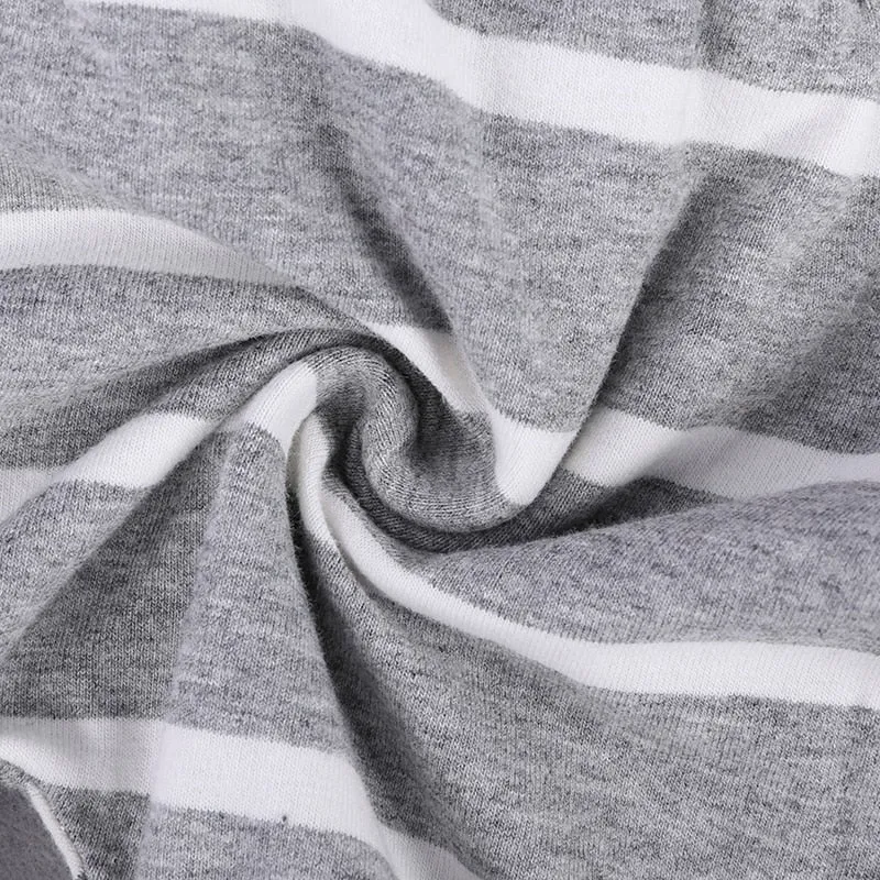 Striped Hooded Sweatshirt And Pants Outfit (2 Colors)