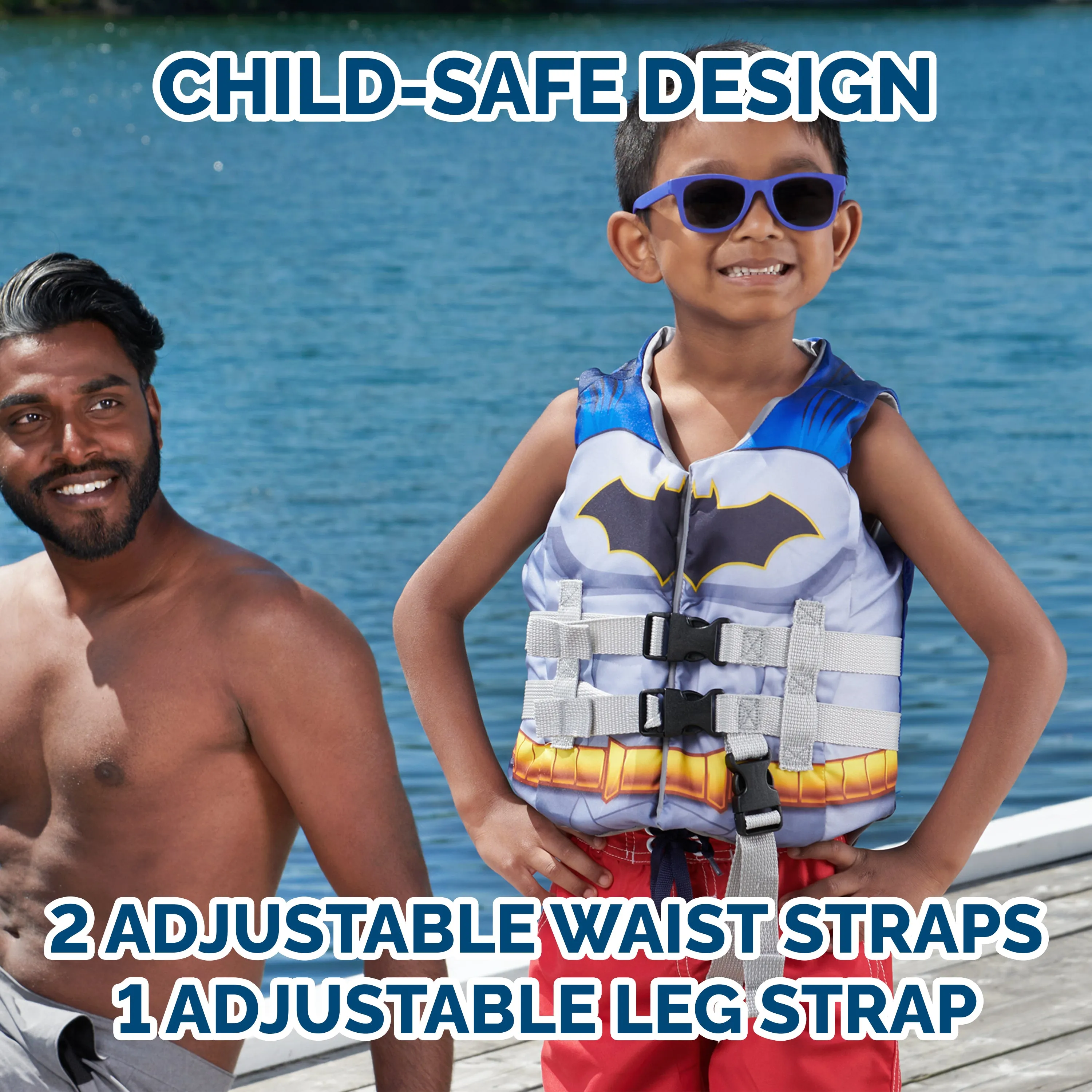 SwimWays Kids Life Jacket - DC Comics Batman