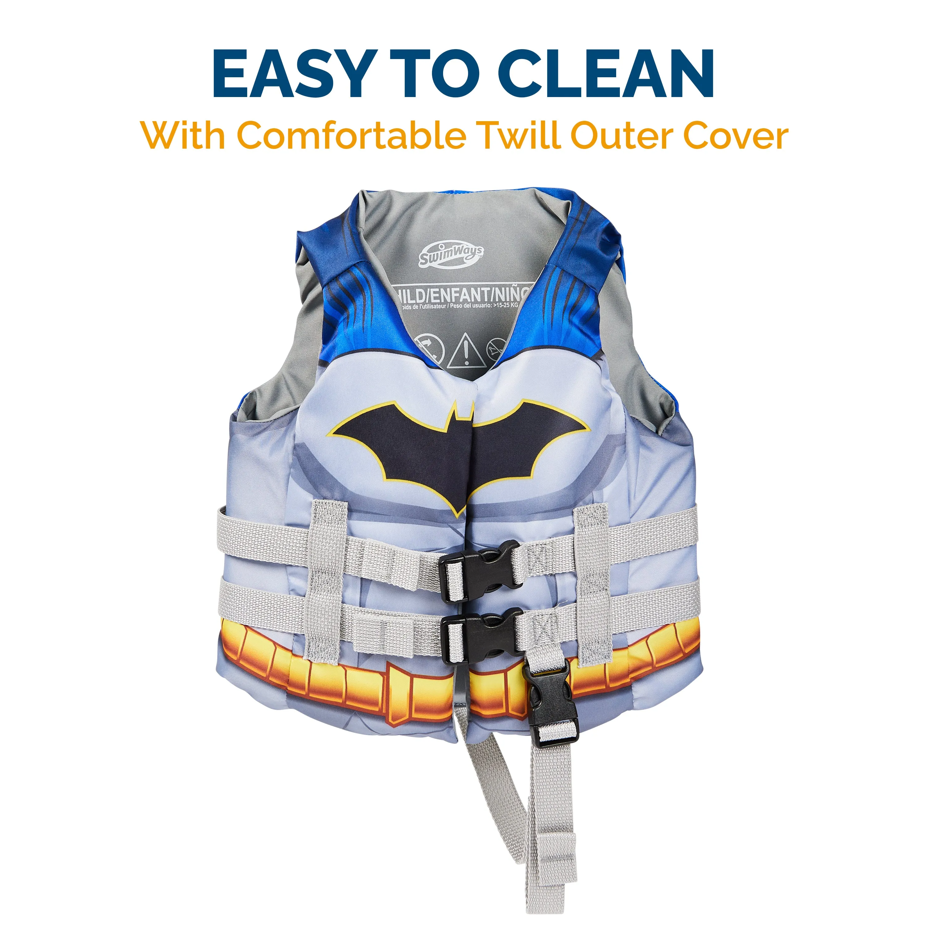 SwimWays Kids Life Jacket - DC Comics Batman