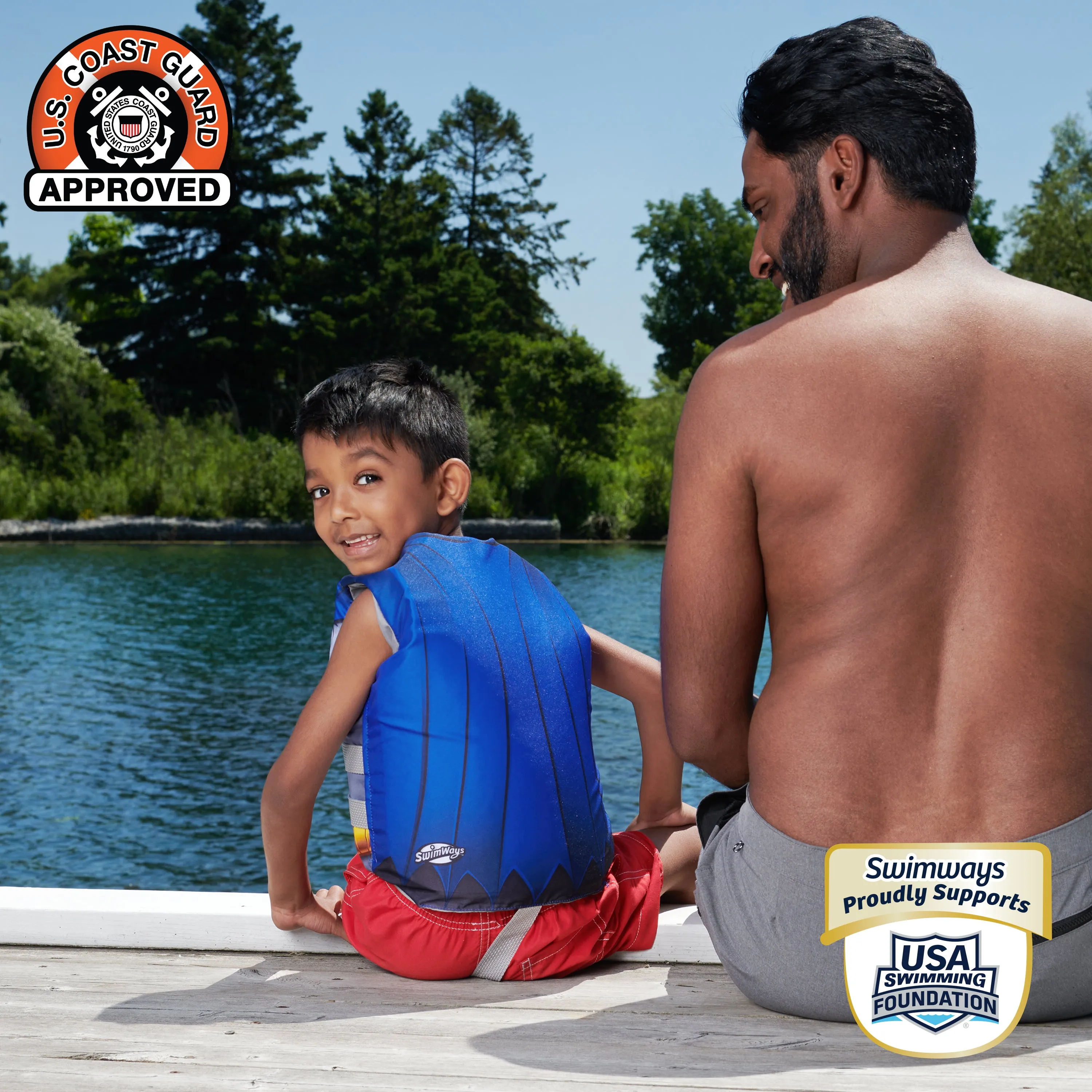 SwimWays Kids Life Jacket - DC Comics Batman