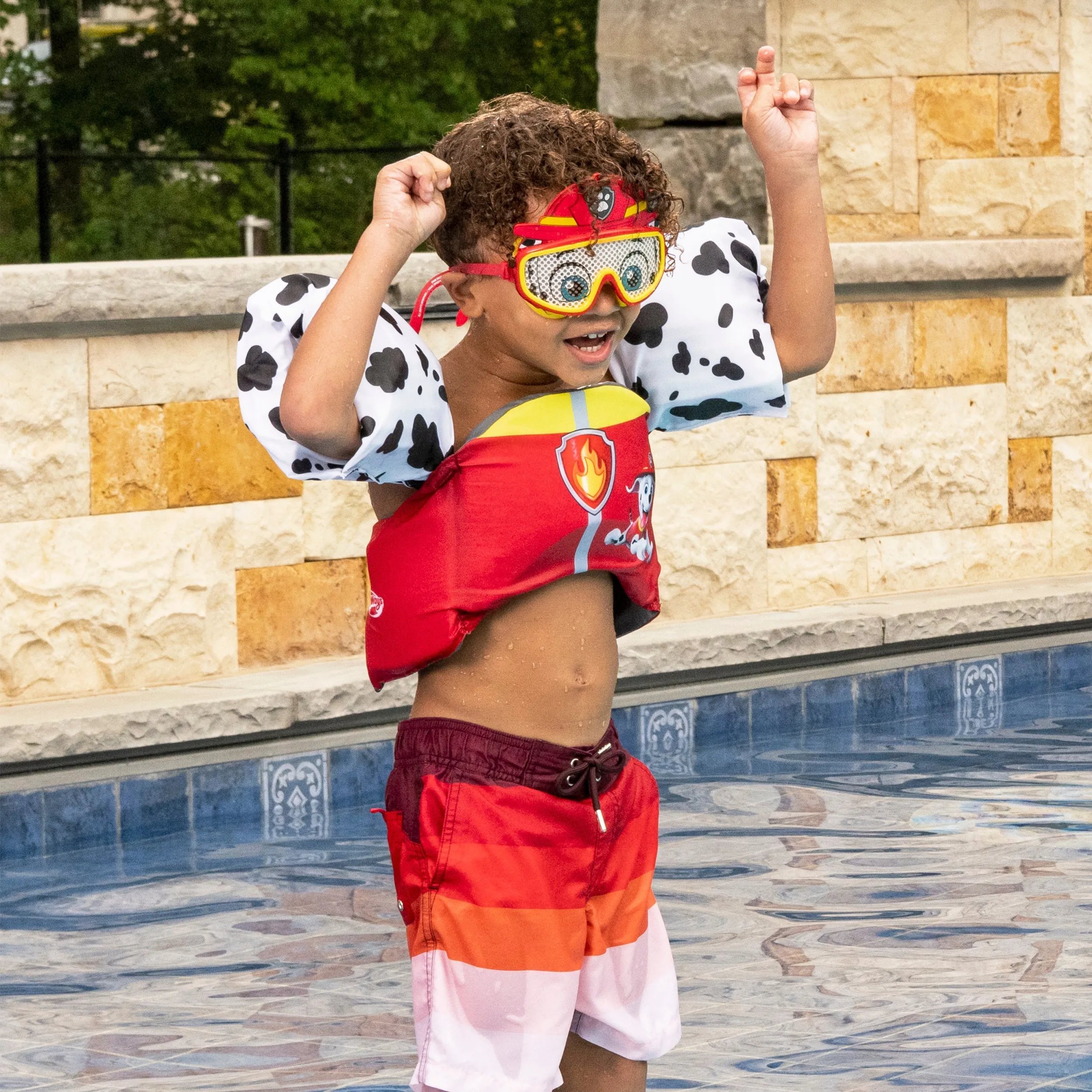 SwimWays Sea Squirts Swim Trainer Life Jacket - PAW Patrol Marshall