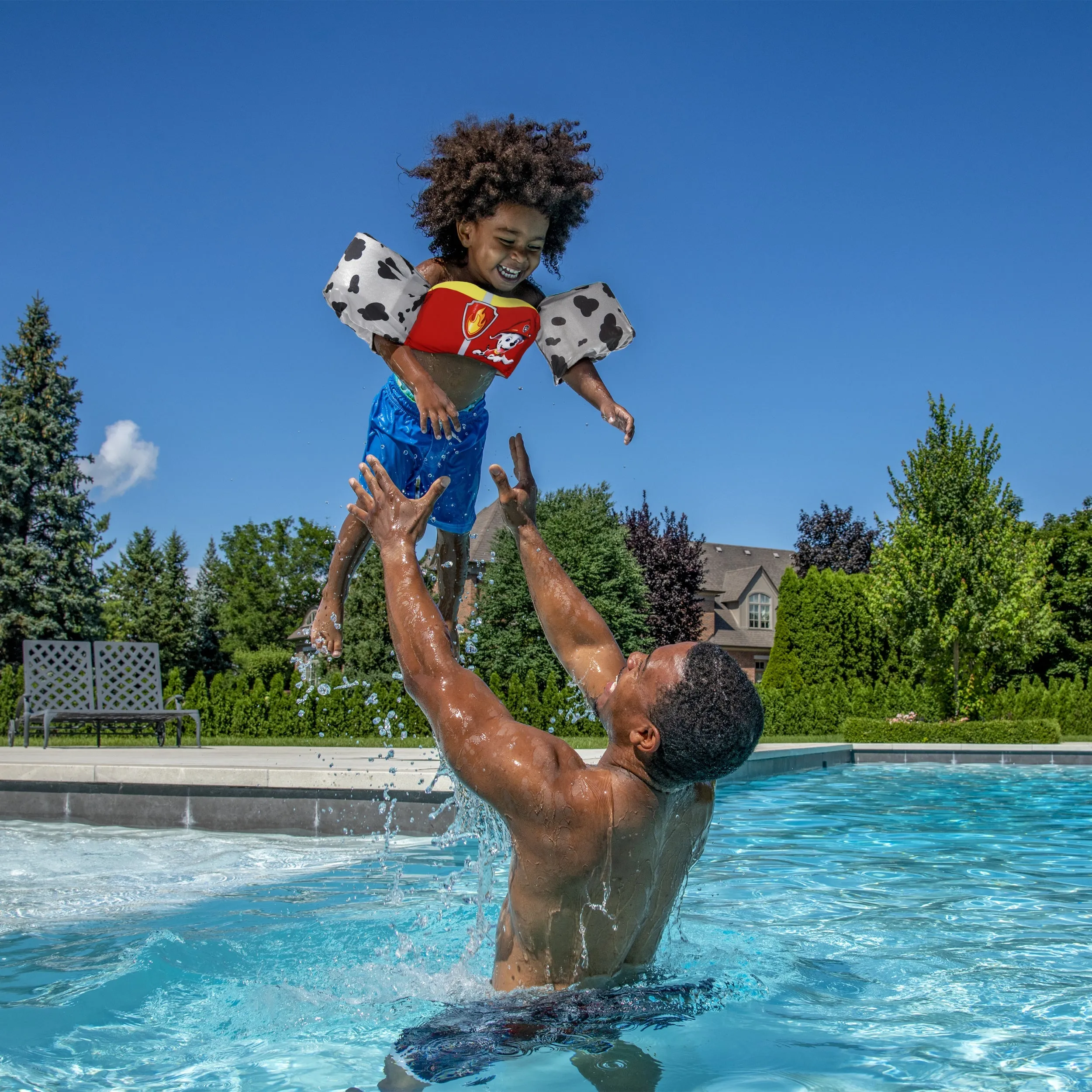 SwimWays Sea Squirts Swim Trainer Life Jacket - PAW Patrol Marshall