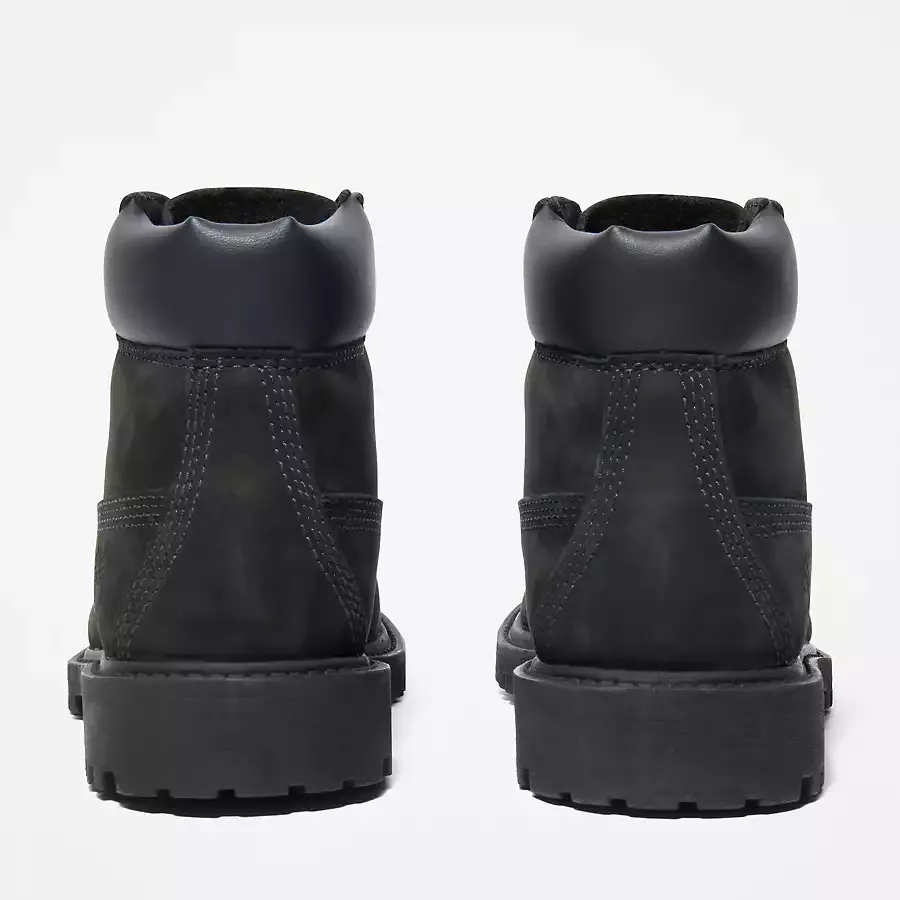 Timberland Kid's Premium 6-Inch Waterproof Boot Shoes - Black Nubuck