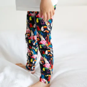 Tropical birds Print Baby Leggings