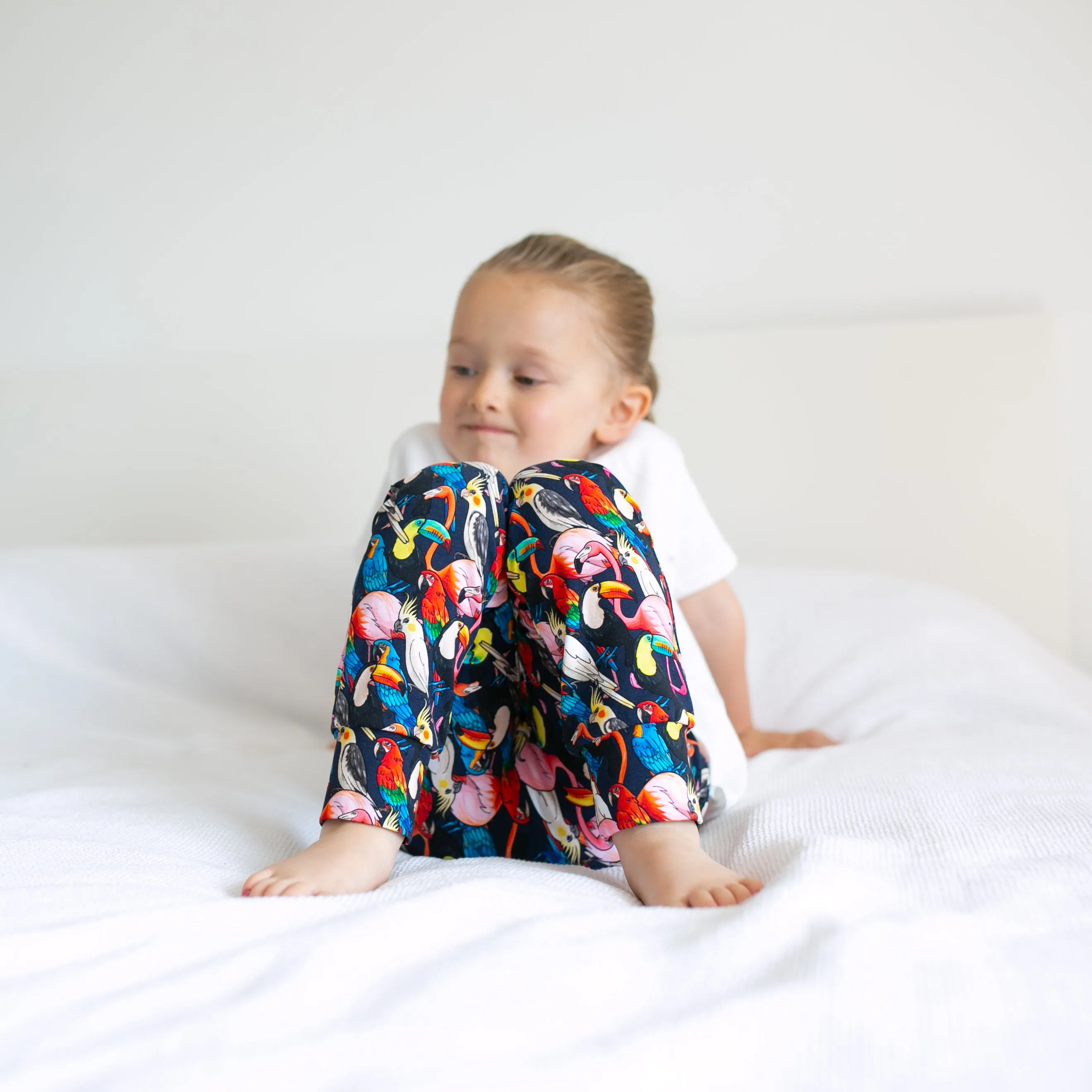 Tropical birds Print Baby Leggings